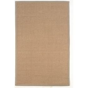 Hand Woven Jute Rug With Khaki Cotton Binding JC05 (5' x 8')