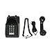 Single Line 2500 Classic Analog Desk Phone with Volume Control, 2 Ports, Handset and Line Cord Included , Black - Works on PBX, 1 Year Protection