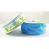 Designer Coordinates Blooming Flowers Ribbon Pack, 60 Yards, Blue