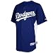 MLB Mens Los Angeles Dodgers Cool Base Pro Royal/Pro White Short Sleeve Authentic Button Front Batti