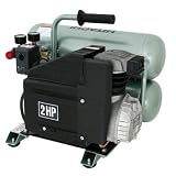 Factory-Reconditioned Hitachi EC12 1.5 HP/2.0 Peak 4-Gallon Twin Stack Air Compressor