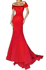 Sexy Mermaid Satin Off the Shoulder Evening Dress/Prom Dress 