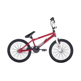 Raleigh Burner Chaos Boys / Girls BMX Bike in Red. 360 Degree Gyro +