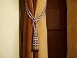Pair Red White Beaded decorative Tassel / Tieback /holdback