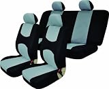 Universal Full Set OF Car Seat Covers - Black and Gray UAA002