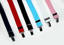 Solid Color Elastic Children's Suspenders by Suspender Factory