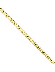 14k 4mm Byzantine Chain