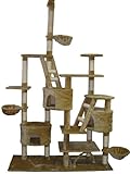 Go Pet Club Cat Tree, 106-Inch, Beige