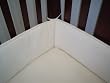 American Baby Company Organic Cotton Velour Portable Crib Bumper, Natural