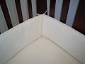 American Baby Company Organic Cotton Velour Portable Crib Bumper - Natural