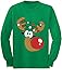 TeeStars - Reindeer Funny Christmas Youth Kids Long Sleeve T-Shirt