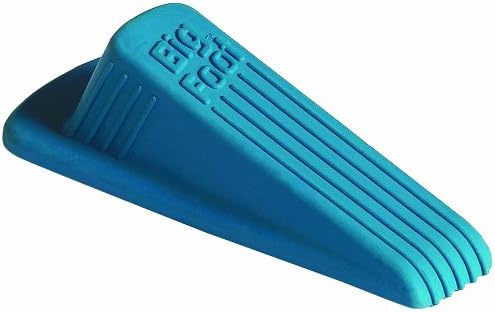 MASTER MANUFACTURING Big Foot ColorStop Floor Doorstop Wedge, Heavy Duty Non-Slip Large Rubber Door Stopper, Match Carpet or Floor Color, Made in the USA, Blue