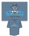 Ocean Kayak - Life is Crap T-shirt Short Sleeved 100% Cotton