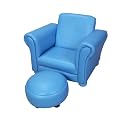 Giftmark Upholstered Chair with Ottoman