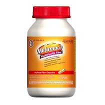 Metamucil MultiHealth Fiber Psyllium Fiber Capsules, 160-Count(Pack of 2)