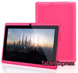 Dragon Touch(TM) MID748P-A13 7'' Google Android 4.0 A13 Tablet Cortex A8, Multiple Touch Capactive Screen, Support Skype Video Chat, Netflix [by TabletExpress] (Pink)