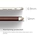 elago® [Leather Flip[Brown/Champagne Gold] - [Card Slot][Screen Protection][Premium Hybrid Construction] – for iPhone 6/6S Plus