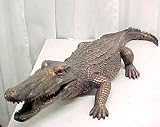 Decorative Polystone Alligator Garden Statue