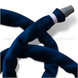 6-Foot Snuggle Hose Soft Fleece Cover for CPAP Hoses & Tubing (Navy Blue)