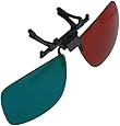 3D Glasses Direct-Clip On 3D Glasses for 3D Movies, DVD's and Gaming that Require Red/Cyan Lenses