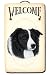 Border Collie Welcome Slate
