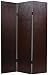 Fine Quality Formal Office Partition Room Divider - 6ft. 3 Panel Chocolate Brown Faux...