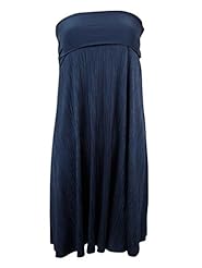 Strapless Flared-Skirt Pleated Polyester/Spandex Square Neck Maxi Dress 