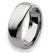 Rounded Edge Polished Tungsten Carbide Ring (8.0 mm) - Sizes 7-13