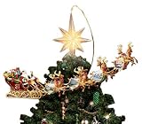Thomas Kinkade Holidays in Motion Rotating Illuminated Treetopper: Animated Christmas Decor by The Bradford Editions