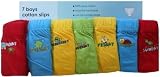 from Ex-Store Ex-Store 7 Boys Cotton Slips Days of Week Designs 4-5