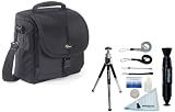 Lowepro Nova 170 AW Shoulder Bag + Accessory Kit For Nikon D700/D300S/D7000/D90/D5100/D5000/D3100/D3000/FM10/F100/Panasonic Lumix DMC-FZ50/FZ40/FZ150K/FZ35/FZ100/FZ28K/FZ8K/G1/G2/G3/G10/GH1/GH2/L1/L10/Pentax K-5/K-7/K-R/K-X/K10D/K20D/K100D/K200D/K2000 SLR Digital Cameras