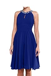 Junior Chiffon Ruched Jeweled Homecoming Dress/Bridesmaid Dress 