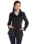 Steve Madden Women's Faux Wool Belted Wrap Coat