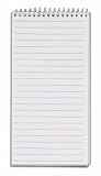TOPS Reporter's Notebook, 4 x 8 Inches, Wirebound, Gregg Rule, 70 Sheets, 12-Pack, White (8030)