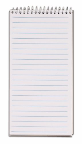 TOPS Reporter's Notebook, 4 x 8 Inches, Wirebound, Gregg Rule, 70 Sheets, 12-Pack, White (8030)