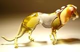 Blown Glass Art Wild Animal Figurine LION
