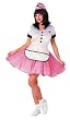 Adult Soda Pop Girl 50's Costume