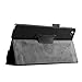 Lenovo Tab 2 A8 Case, Pasonomi® Premium PU Leather Folio Case Stand Cover for Lenovo Tab 2 A8 8 inch Tablet (Litchi Series Black)