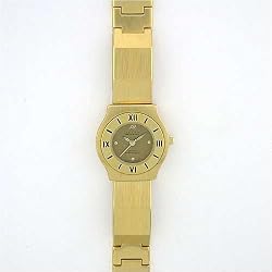 ANTON RUSANO Women's Gold-tone Watch with Gray-Gold Dial. Model: AR-2037W