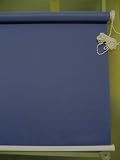 Sonnenschutzrollo , Seitenzugrollo , Rollo , 100 x 220 cm blau extralong