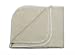 LANACare Organic Merino Wool Baby Blanket, Natural White with Lace Edge
