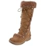 BEARPAW Women's Pasador II Fur Boot,Chestnut,8 M US