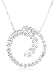 14k Choice of White or Yellow Gold Diamond Journey Circle Pendant (1/2 cttw, H-I Color, I1-I2 Clarity)