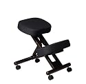 Office Star Ergonomically Designed Espresso Finished Wood Knee Chair with Casters
