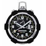 SAVE $91 - Wenger Traveler Pocket Alarm - Black Dial - Date - Stand and S-Biner Clip $159.00