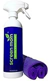 Screen Cleaner Kit - Best for LED & LCD TV, Computer Monitor, Laptop, and iPad Screens - Contains Over 1,572 Sprays in each Large 16 ounce Bottle - includes Premium Microfiber Cloth