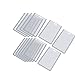 Haobase Vertical Business ID Badge Card Holder, 10 Pcs, Gray Clear