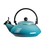 LeCreusetZenEnamel-on-Steel1-2/3-QuartKettle,Caribbean