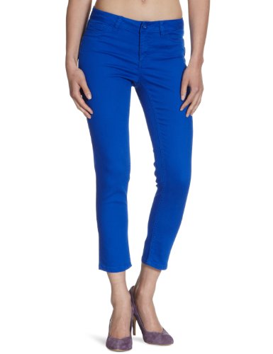 VERO MODA Damen Hose, 10074008, Gr. 27, Blau (SHINY COBOLT) Preisvergleich