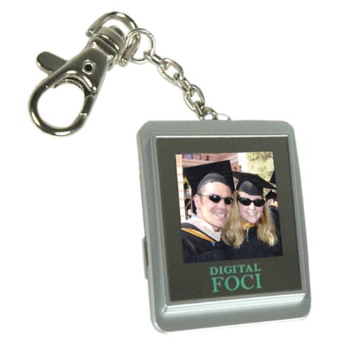 Digital Foci Pocket Album 1.5-Inch Keychain Digital Photo Viewer (Silver)